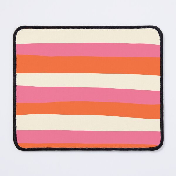Item preview, Uneven Stripes - Pink, Orange and Cream  designed and sold by LAEC-Shop.