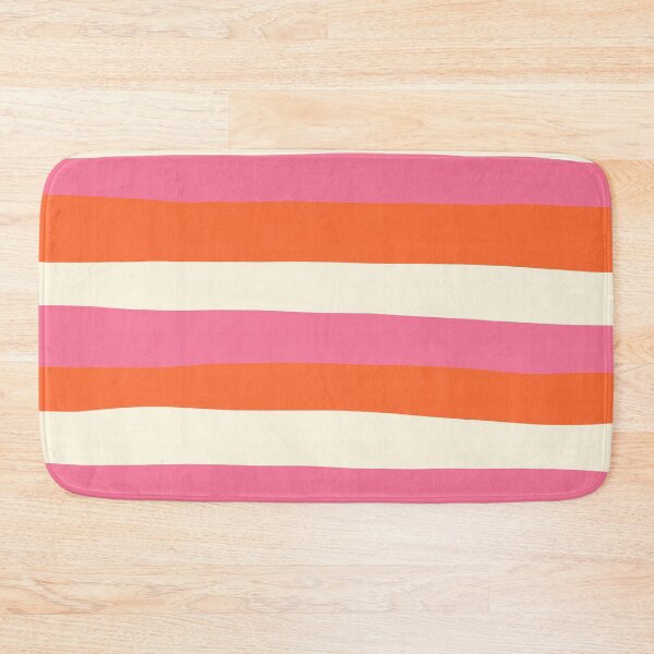 Item preview, Uneven Stripes - Pink, Orange and Cream  designed and sold by LAEC-Shop.