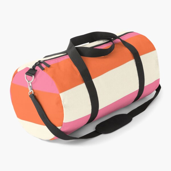 Item preview, Uneven Stripes - Pink, Orange and Cream  designed and sold by LAEC-Shop.