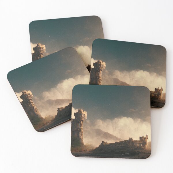 Item preview, Castle At Golden Hour designed and sold by FantasyAI.