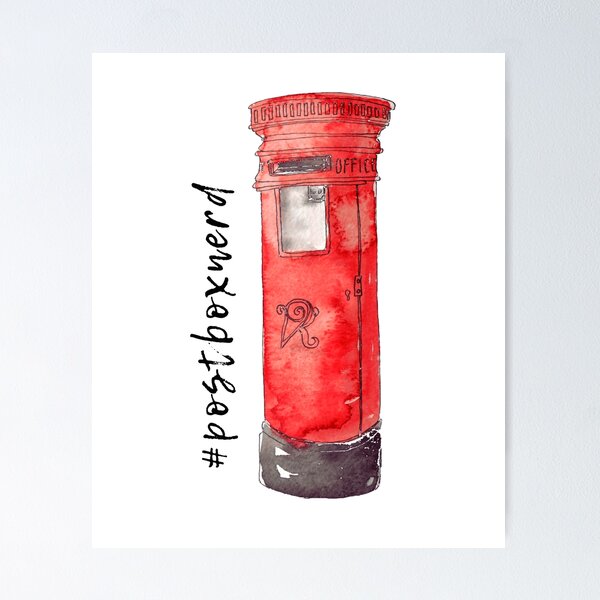 Item preview, Post Box Red #postboxnerd designed and sold by rosieredbox.