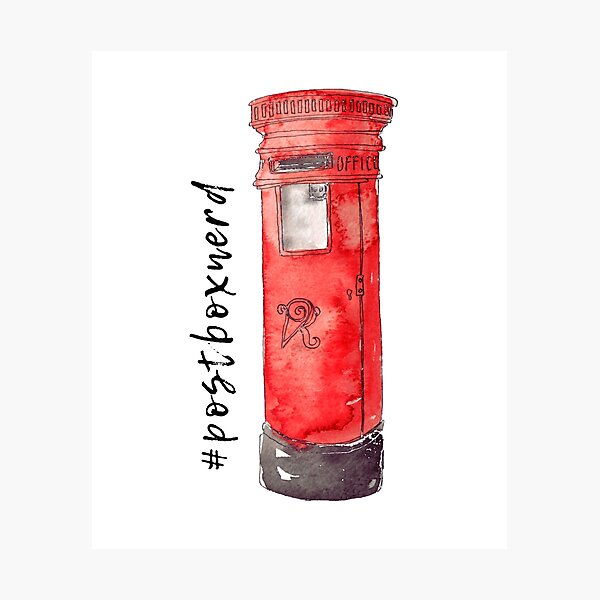 Item preview, Post Box Red #postboxnerd designed and sold by rosieredbox.