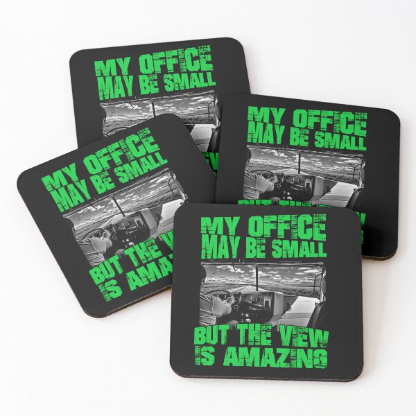Item preview, My Office May Be Small But The View Is Amazing. Trucker design designed and sold by LuckyThirteenUK.
