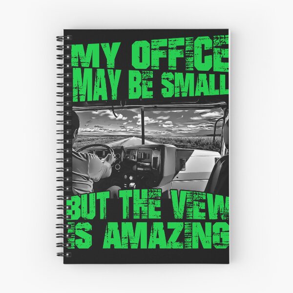 Item preview, My Office May Be Small But The View Is Amazing. Trucker design designed and sold by LuckyThirteenUK.