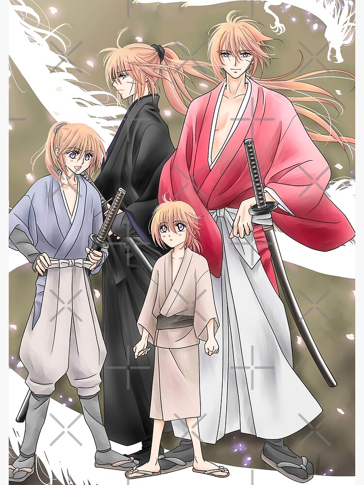 Himura Kenshin Rurouni Kenshin Manga Art Board Print for Sale by  zskasherman