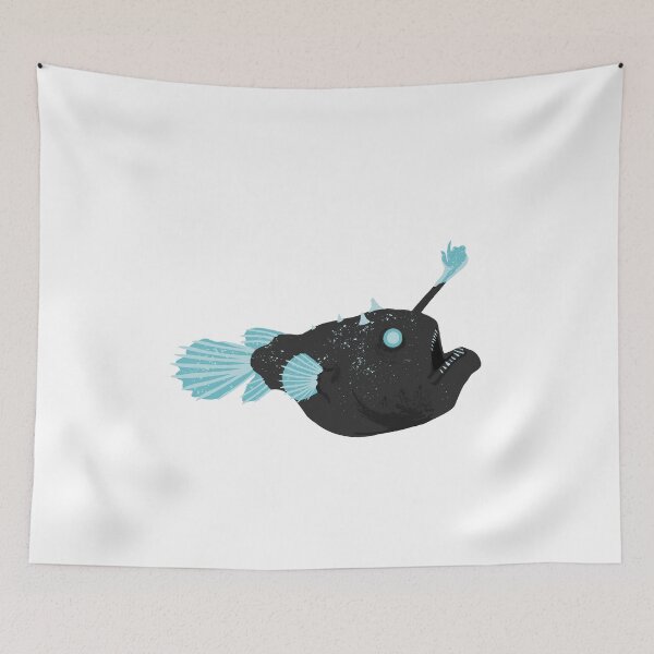 Item preview, Anglerfish Light Darkness - Wild fish  designed and sold by BARBARASHOW.