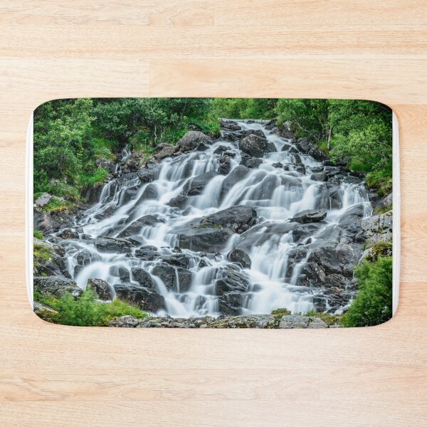 Item preview, Sorvagen Lofoten waterfall Lofoten islands designed and sold by Land Voyagers.