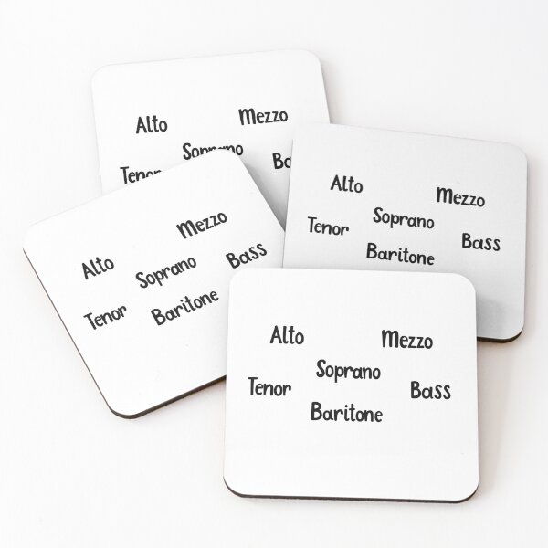 Item preview, Voice Types Design (soprano, mezzo, alto, tenor, baritone, bass) designed and sold by MagicallyStagey.