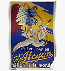 old retro vintage Bicycle poster Poster