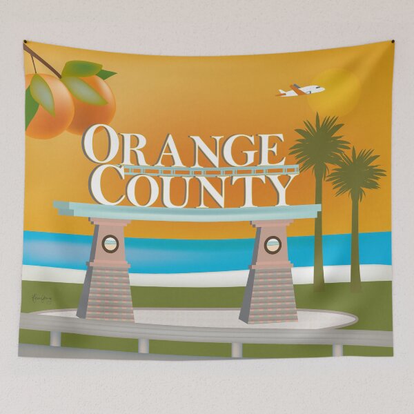 Item preview, Orange County, California - Skyline Illustration by Loose Petals designed and sold by LoosePetals.