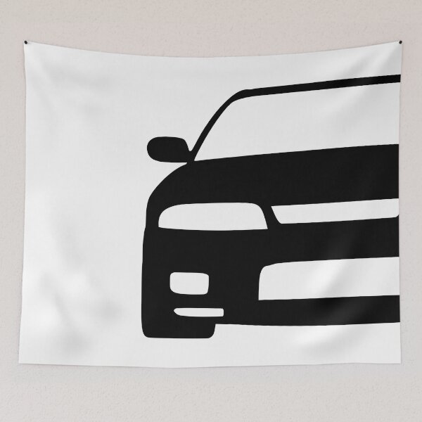 Item preview, Nissan Skyline R33 GTR black silhouette designed and sold by EdimDesign.