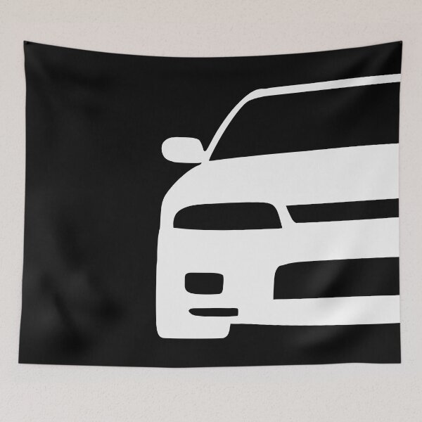 Item preview, Nissan Skyline R33 GTR white silhouette designed and sold by EdimDesign.
