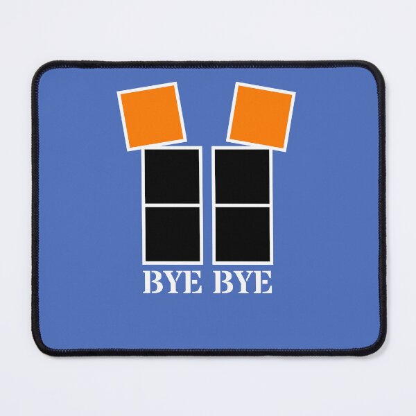 Item preview, Bye bye - Black and orange blocks designed and sold by RainbowWordLand.