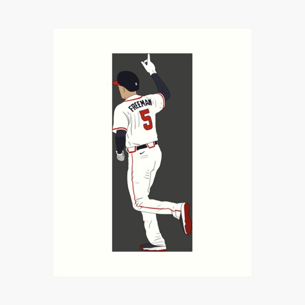 Freddie Freeman Atlanta Braves Poster Print, Baseball Player, Real Player,  Canvas Art, Freddie Freeman Decor, Posters for Wall, ArtWork SIZE 24''x32