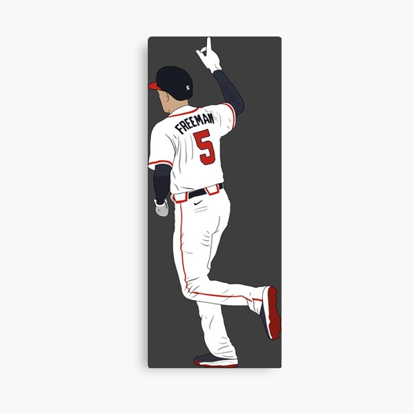 Freddie Freeman Jersey Sticker Canvas Print for Sale by clamayi2