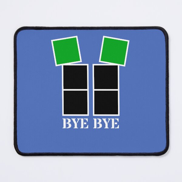 Item preview, Bye bye - Black and green blocks designed and sold by RainbowWordLand.
