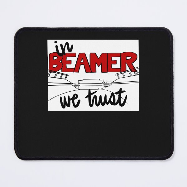 Item preview, In Beamer We Trust with stadium Sticker designed and sold by Lemed36tea.