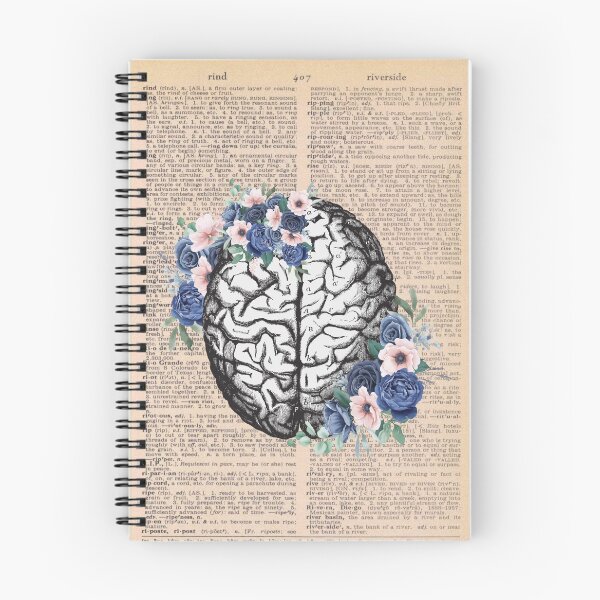 Item preview, Vintage Medical Floral Brain Art designed and sold by Preslava Genova.