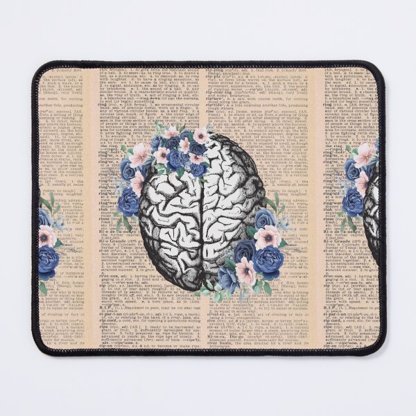 Item preview, Vintage Medical Floral Brain Art designed and sold by Preslava Genova.