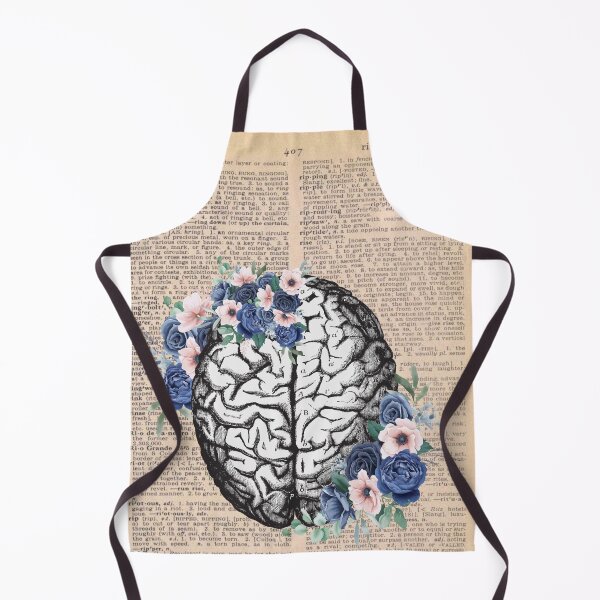 Item preview, Vintage Medical Floral Brain Art designed and sold by Preslava Genova.
