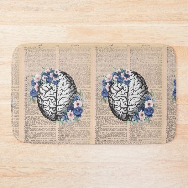 Item preview, Vintage Medical Floral Brain Art designed and sold by Preslava Genova.