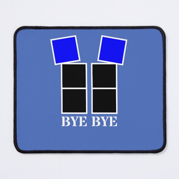 Item preview, Bye bye - Black and blue blocks designed and sold by RainbowWordLand.