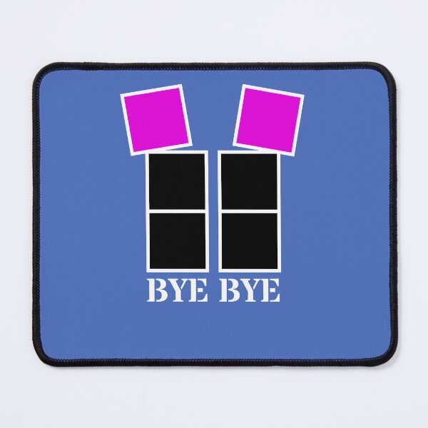 Item preview, Bye bye - Black and violet blocks designed and sold by RainbowWordLand.