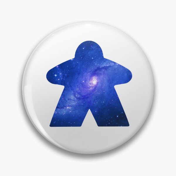 Item preview, Sky Blue Space Galaxy Meeple | Board Game Fan designed and sold by Zab Butler Design.