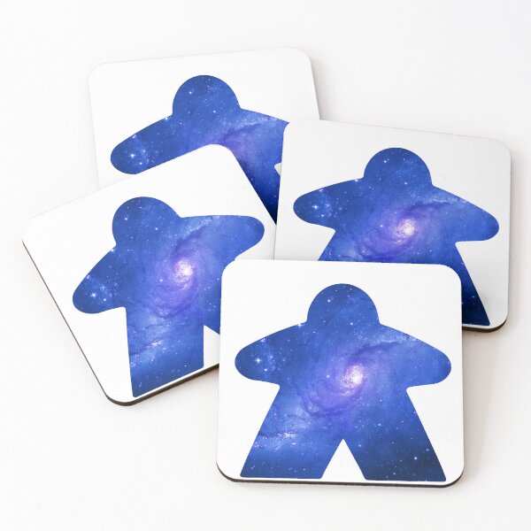 Item preview, Sky Blue Space Galaxy Meeple | Board Game Fan designed and sold by Zab Butler Design.