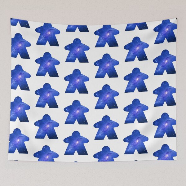 Item preview, Sky Blue Space Galaxy Meeple | Board Game Fan designed and sold by Zab Butler Design.