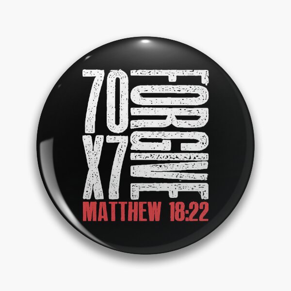 Item preview, Forgive 70 x 7 Times Seventy Times Seven Jesus Matthew 1822  designed and sold by ShirleyMa14578.