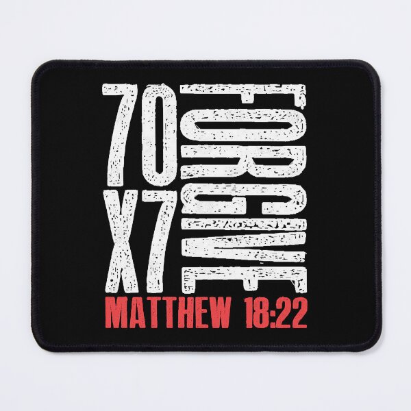 Item preview, Forgive 70 x 7 Times Seventy Times Seven Jesus Matthew 1822  designed and sold by ShirleyMa14578.