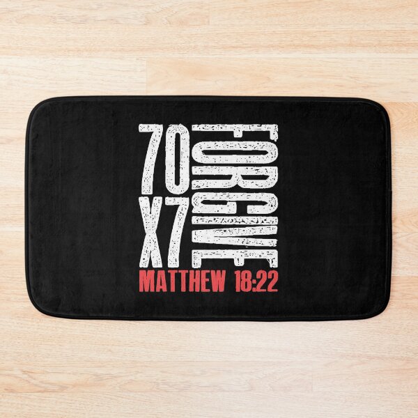 Item preview, Forgive 70 x 7 Times Seventy Times Seven Jesus Matthew 1822  designed and sold by ShirleyMa14578.