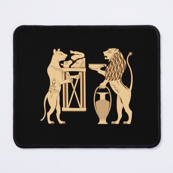 Item preview, Lion and lioness with sacrifices designed and sold by Dingir ENKI.