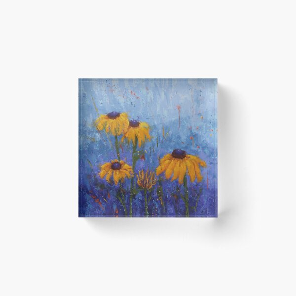 Black-Eyed Susans Acrylic Block
