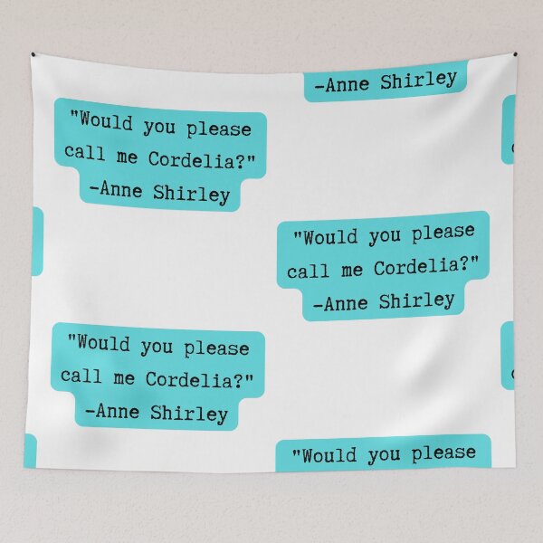 Item preview, Anne of Green Gables | Anne Shirley Quote | Teal designed and sold by WordsToArt.