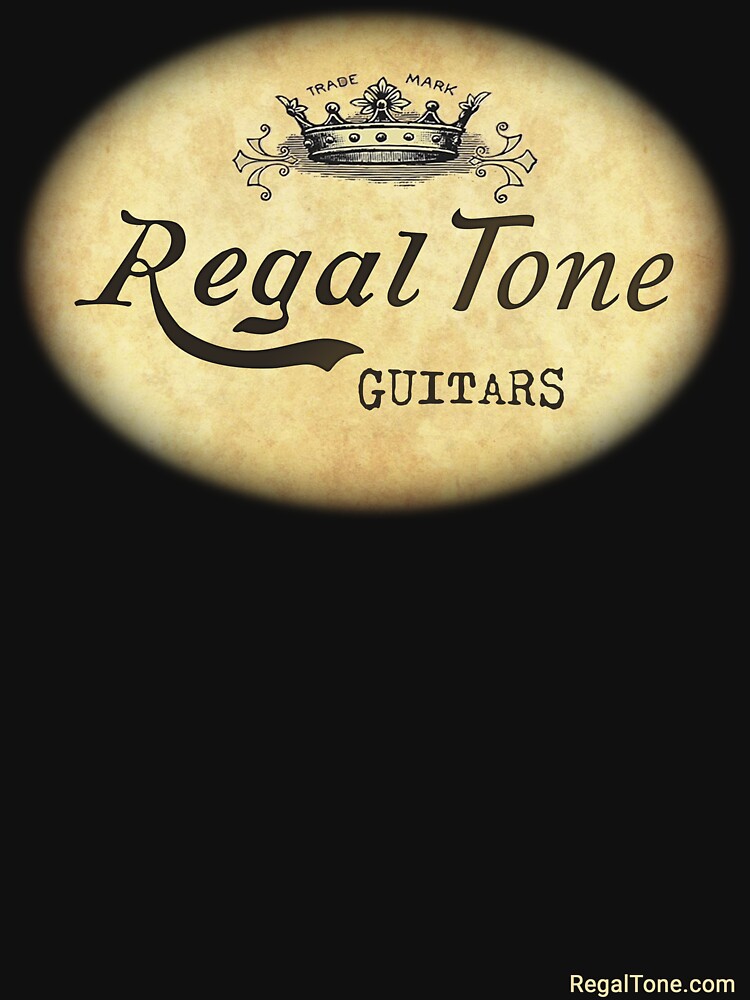 Thumbnail 7 of 7, Classic T-Shirt, RegalTone guitars logo (1) designed and sold by Regal-Music.