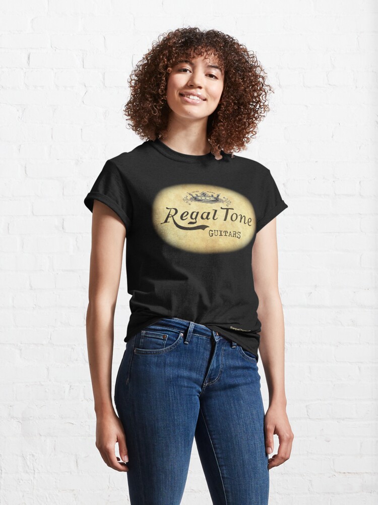 Classic T-Shirt, RegalTone guitars logo (1) designed and sold by Regal-Music