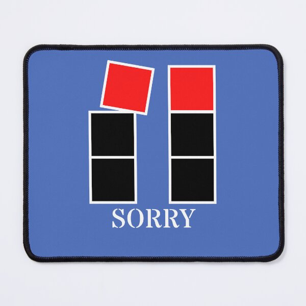Item preview, Sorry - Black and red blocks designed and sold by RainbowWordLand.