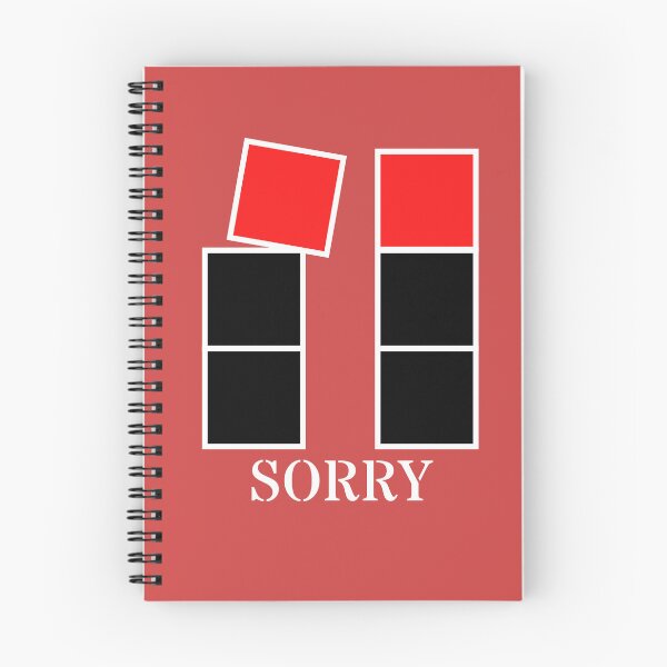 Item preview, Sorry - Black and red blocks designed and sold by RainbowWordLand.