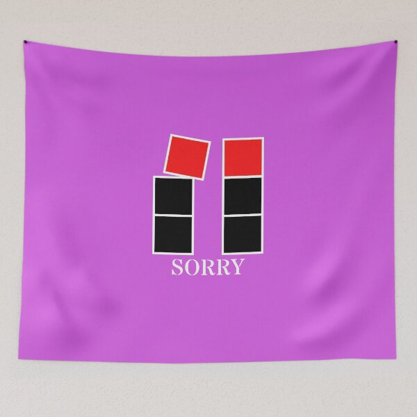 Item preview, Sorry - Black and red blocks designed and sold by RainbowWordLand.
