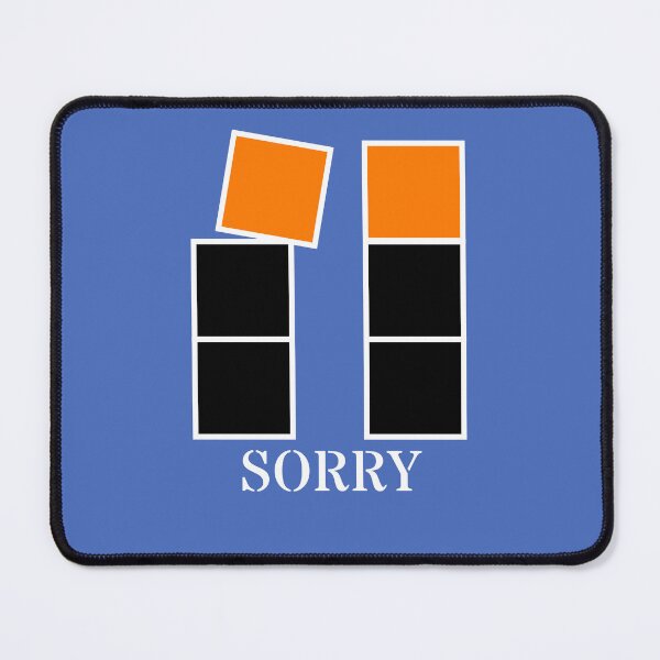 Item preview, Sorry - Black and orange blocks designed and sold by RainbowWordLand.