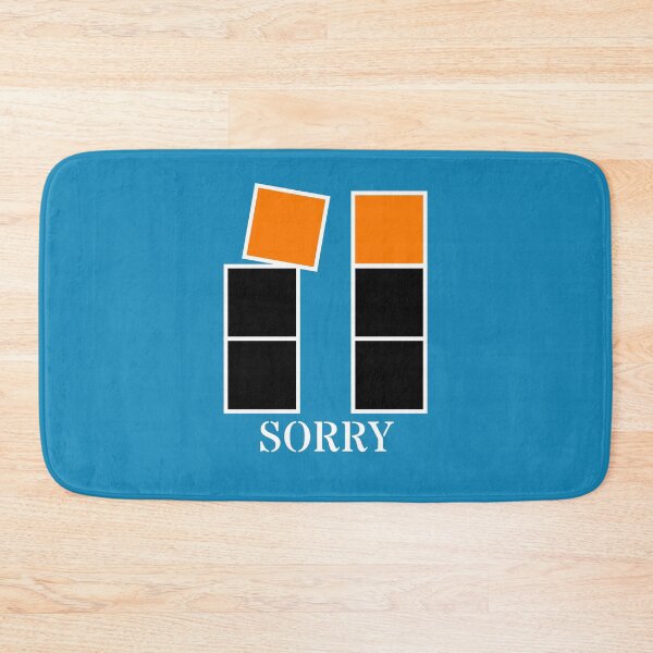 Item preview, Sorry - Black and orange blocks designed and sold by RainbowWordLand.