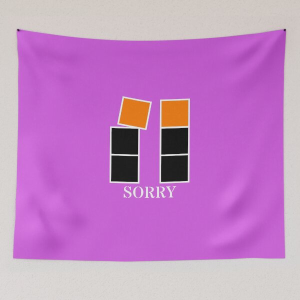 Item preview, Sorry - Black and orange blocks designed and sold by RainbowWordLand.
