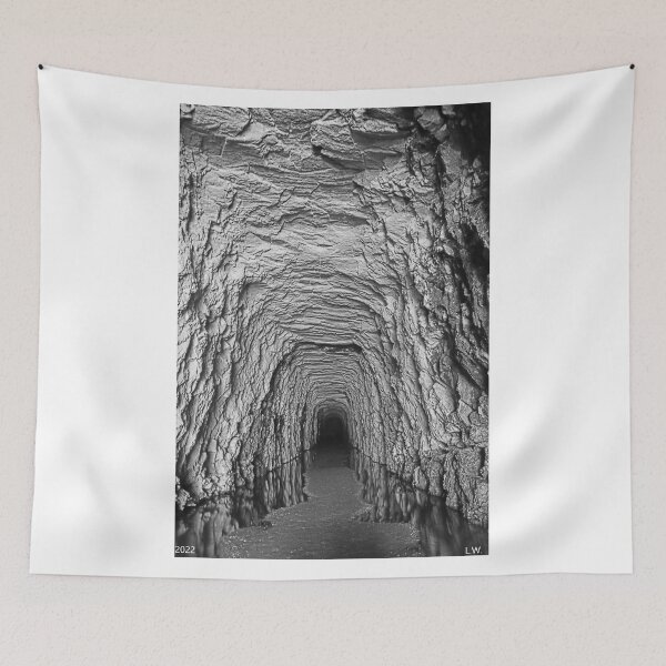 Item preview, Stumphouse Mountain Tunnel Oconee County South Carolina Black And White designed and sold by LisaWootenPhoto.