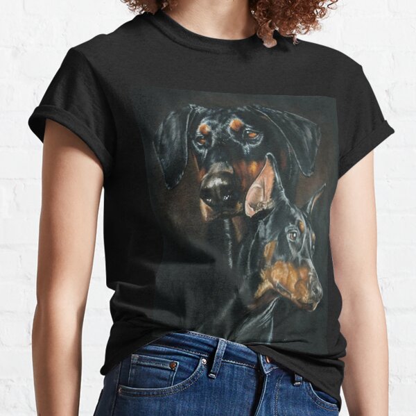 Doberman Pinscher Double in Color Classic T-Shirt
