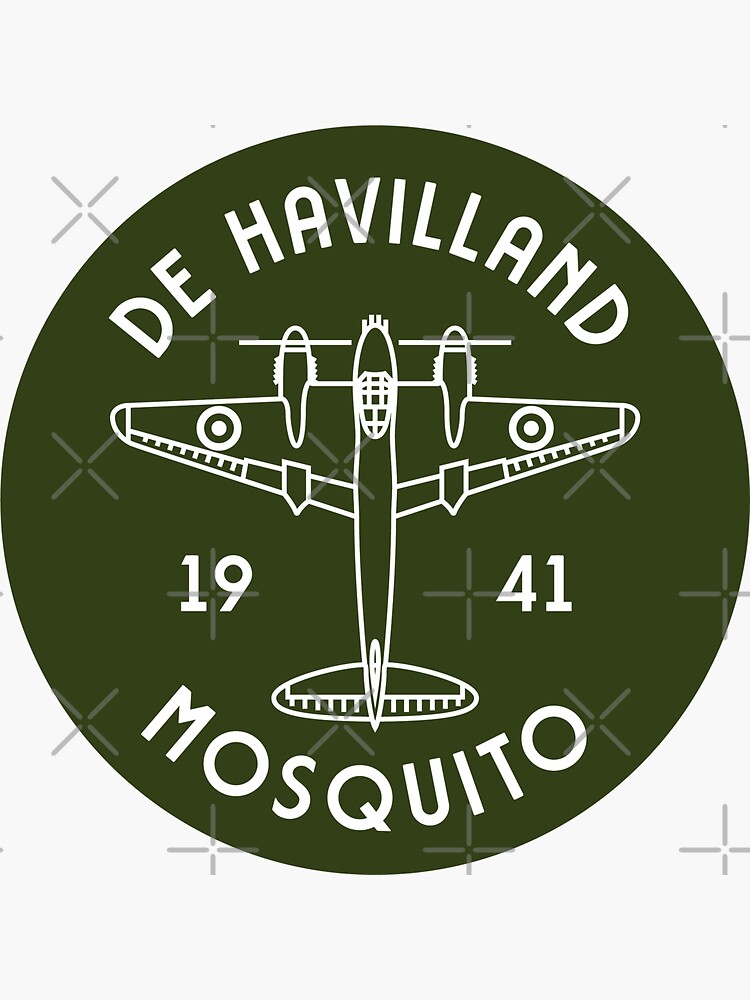 Thumbnail 3 of 3, Sticker, de Havilland Mosquito designed and sold by Aeronautdesign.