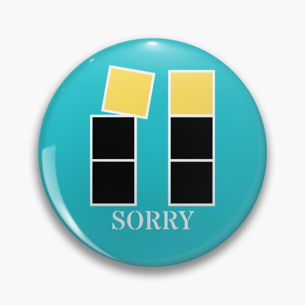 Item preview, Sorry - Black and yellow blocks designed and sold by RainbowWordLand.