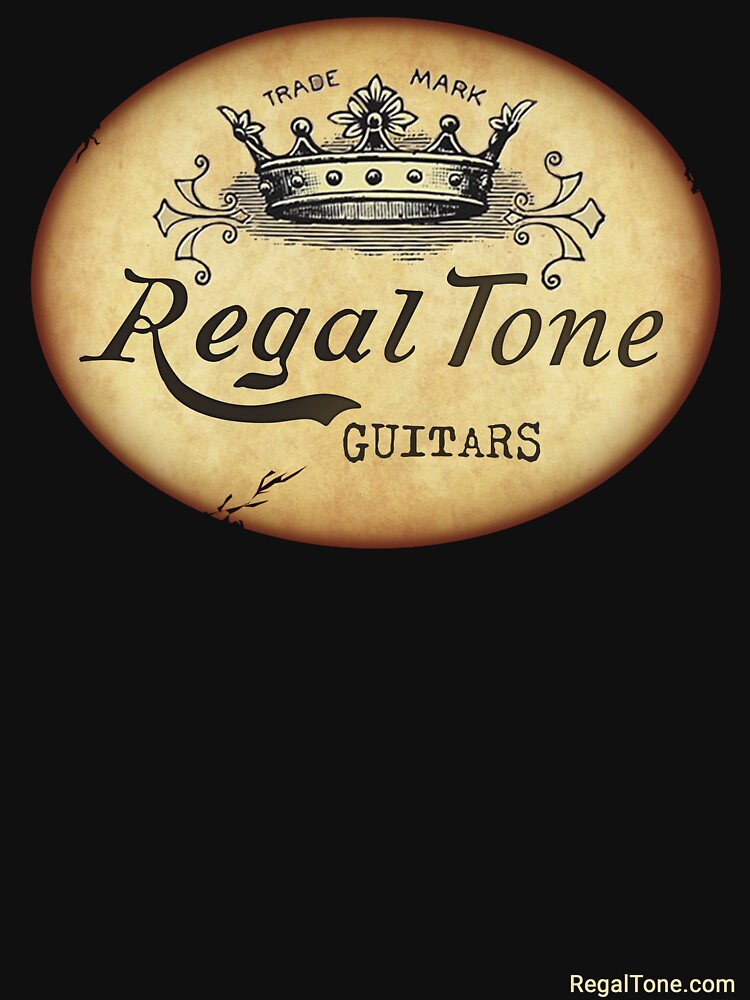 Thumbnail 7 of 7, Classic T-Shirt, RegalTone guitars logo (3) designed and sold by Regal-Music.