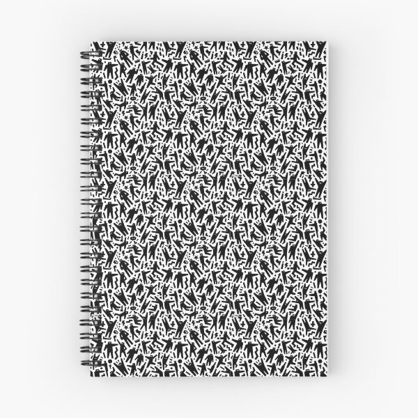 Item preview, Black and white robot repeating patterns designed and sold by LeGrizou.